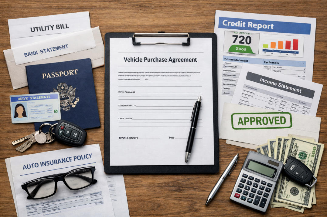 美国买车需要准备哪些文件？新手买车必看