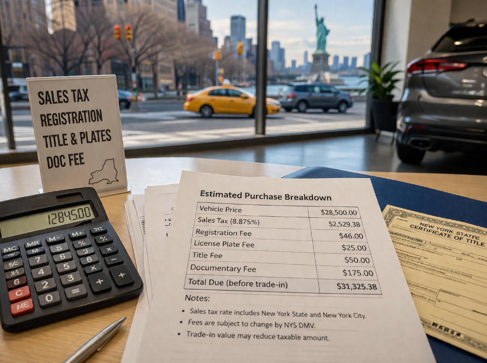 纽约买车税费解析：购车成本到底包括哪些费用