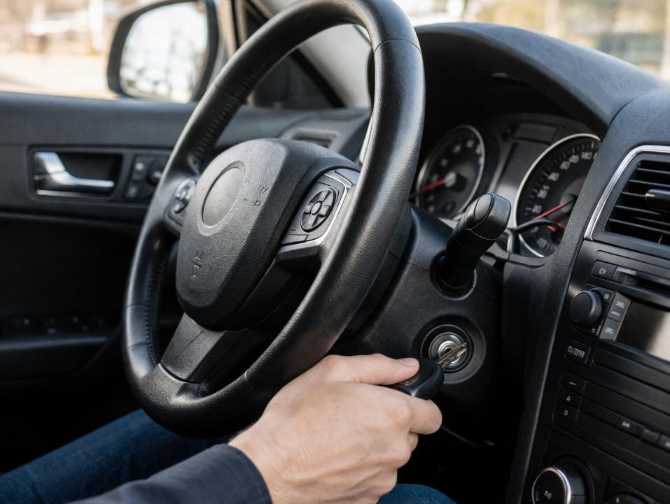 方向盘锁死，钥匙拧不动，一招教你解决！