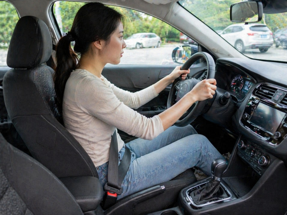 新手开车为什么喜欢把座椅调很靠前？正确坐姿一次说清